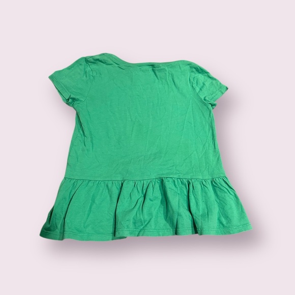 Girls Polo Ralph Lauren Green Peplum Short Sleeve Shirt Size 6 - Picture 8 of 8